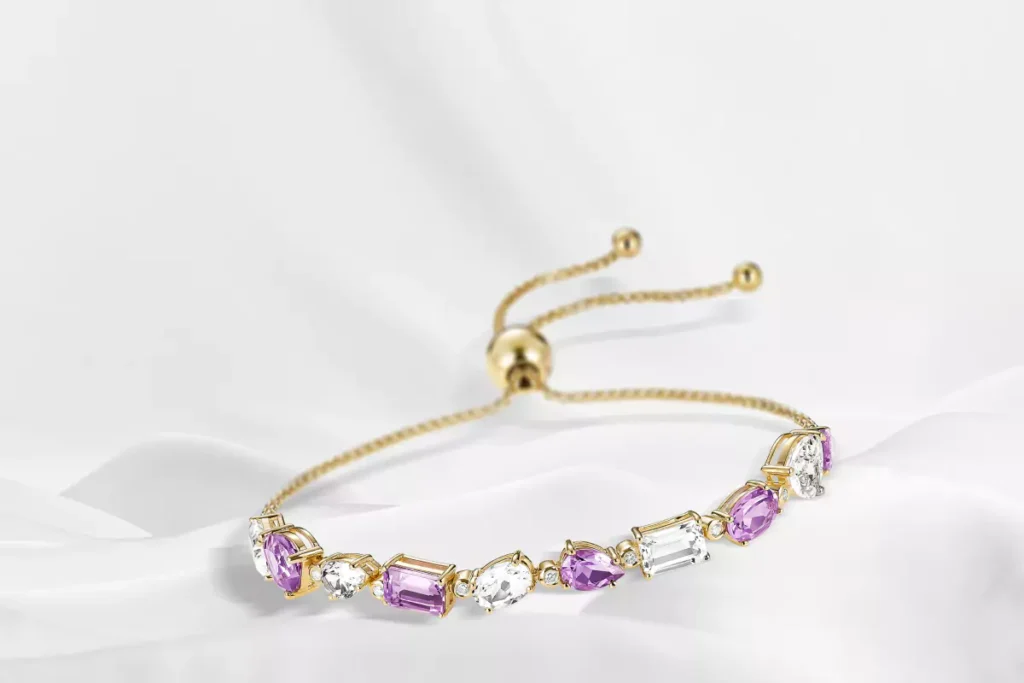 QNETEmbraceletPinkAmethyst1